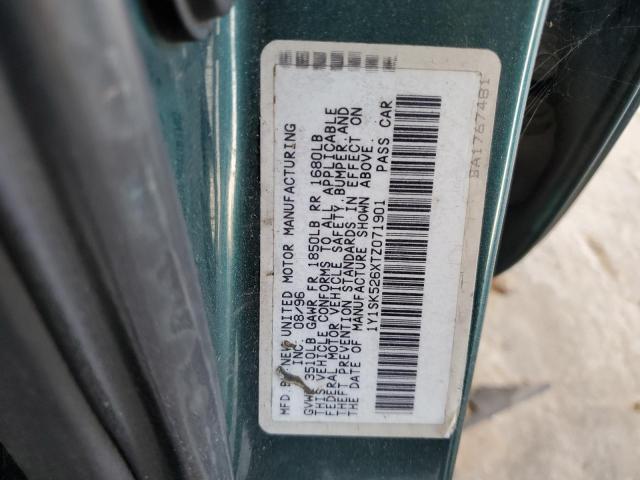 Photo 10 from auction – 1996 GEO PRIZM BASE with VIN 1Y1SK526XTZ071901