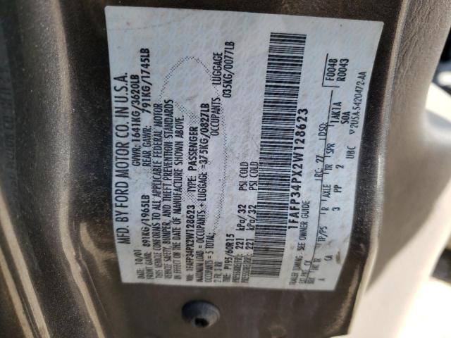 Photo 10 from auction – 2002 FORD FOCUS SE with VIN 1FAFP34PX2W128623