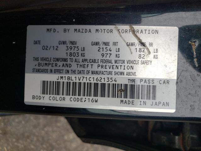 Photo 10 from auction – 2012 MAZDA 3 I with VIN JM1BL1V71C1621354