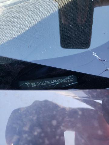 Photo 10 from auction – 2021 TESLA MODEL 3 with VIN 5YJ3E1EA6MF930210