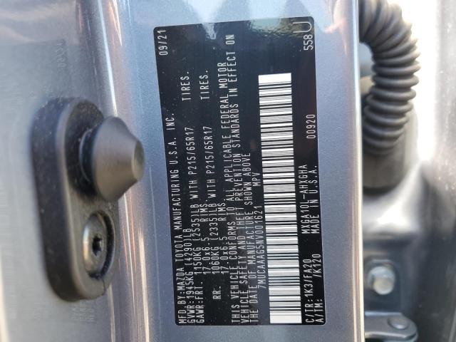 Photo 10 from auction – 2022 TOYOTA COROLLA CR with VIN 7MUCAAAG5NV001621