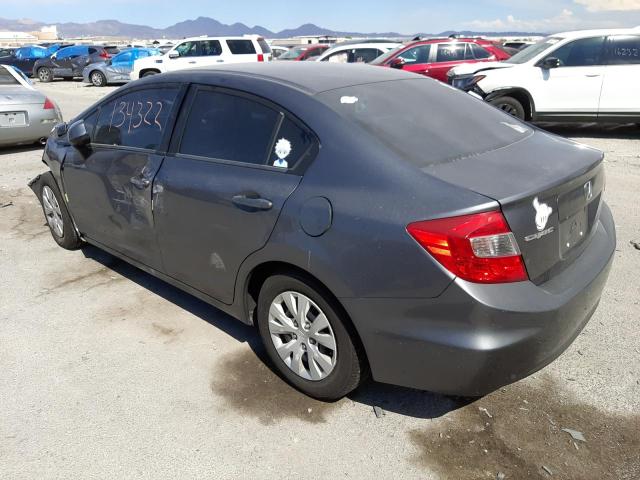Photo 3 from auction – 2012 HONDA CIVIC LX with VIN 19XFB2F55CE347449