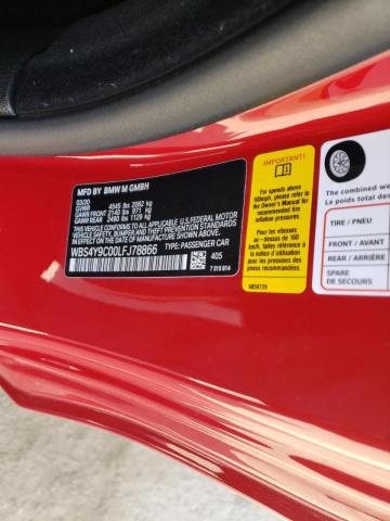 Photo 10 from auction – 2020 BMW M4 with VIN WBS4Y9C00LFJ78866