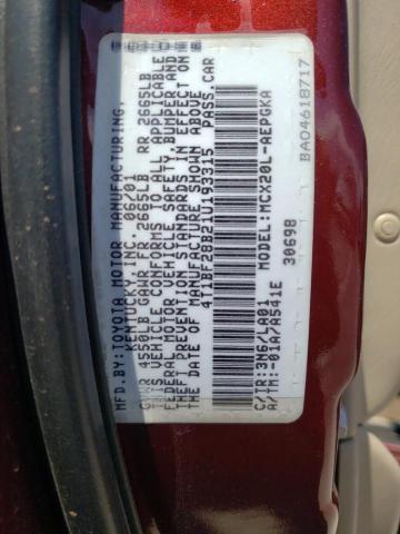 Photo 10 from auction – 2001 TOYOTA AVALON XL with VIN 4T1BF28B21U193315