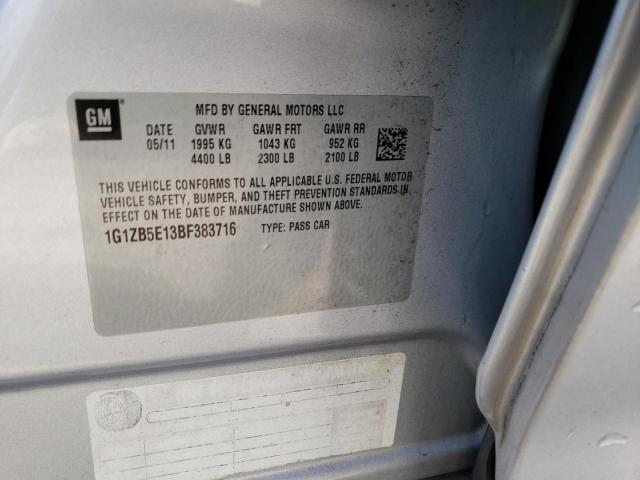 Photo 10 from auction – 2011 CHEVROLET MALIBU LS with VIN 1G1ZB5E13BF383716