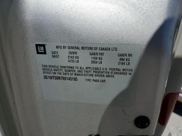 Photo 10 from auction – 2008 CHEVROLET IMPALA LT with VIN 2G1WT58N789143195