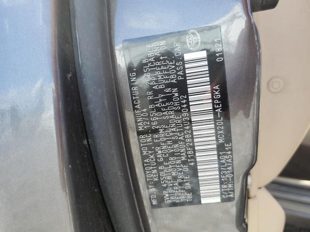 Photo 10 from auction – 2004 TOYOTA AVALON XL with VIN 4T1BF28B24U390442