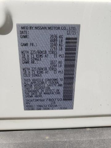 Photo 10 from auction – 2016 NISSAN ROGUE S with VIN 5N1AT2MT6GC780750