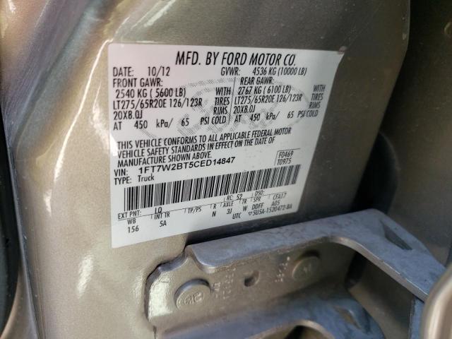 Photo 10 from auction – 2012 FORD F250 SUPER with VIN 1FT7W2BT5CED14847