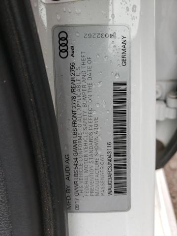 Photo 10 from auction – 2018 AUDI A6 PREMIUM with VIN WAUG3AFC3JN043116