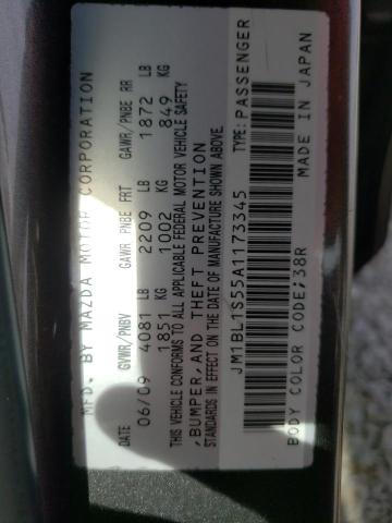 Photo 10 from auction – 2010 MAZDA 3 S with VIN JM1BL1S55A1173345