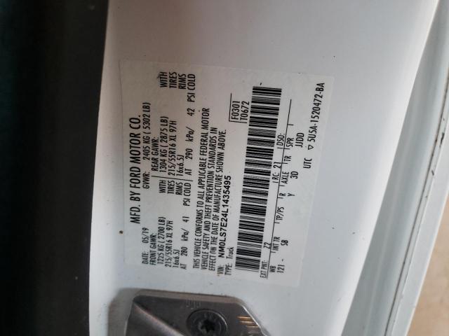 Photo 10 from auction – 2020 FORD TRANSIT CO with VIN NM0LS7E24L1435495