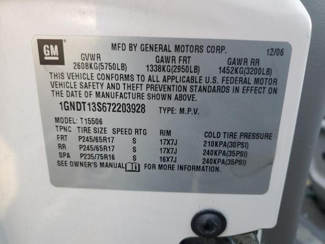 Photo 10 from auction – 2007 CHEVROLET TRAILBLAZE with VIN 1GNDT13S672203928