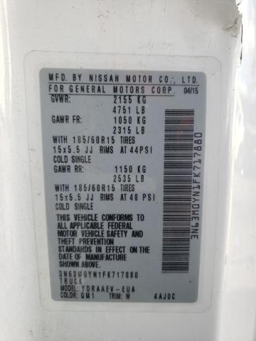 Photo 10 from auction – 2015 CHEVROLET CITY EXPRE with VIN 3N63M0YN1FK717880