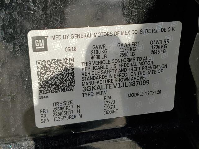 Photo 10 from auction – 2018 GMC TERRAIN SL with VIN 3GKALTEV1JL387099