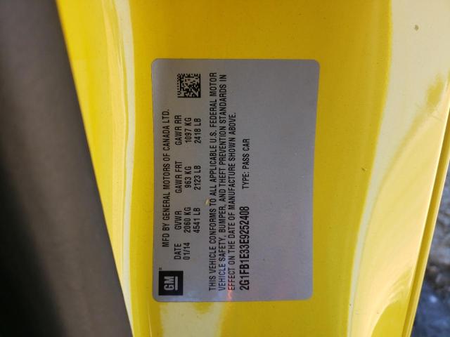 Photo 10 from auction – 2014 CHEVROLET CAMARO LT with VIN 2G1FB1E33E9252408