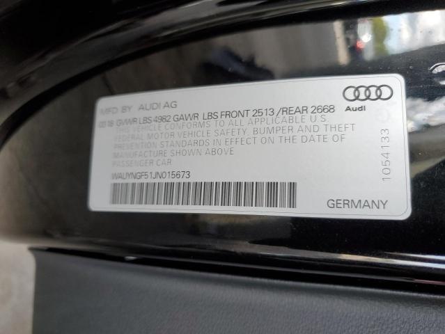 Photo 10 from auction – 2018 AUDI A5 PREMIUM with VIN WAUYNGF51JN015673