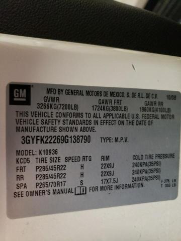 Photo 10 from auction – 2009 CADILLAC ESCALADE E with VIN 3GYFK22269G138790