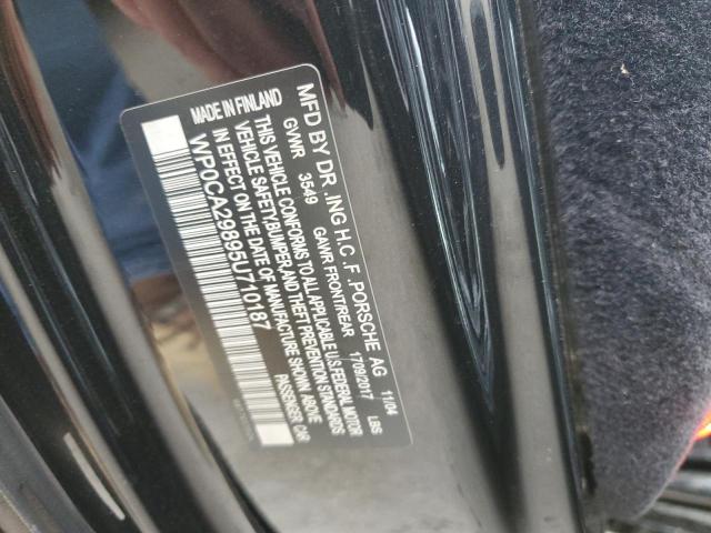 Photo 10 from auction – 2005 PORSCHE BOXSTER with VIN WP0CA29895U710187
