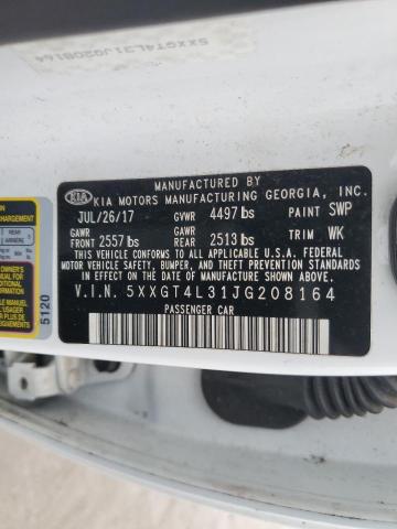 Photo 10 from auction – 2018 KIA OPTIMA LX with VIN 5XXGT4L31JG208164
