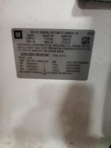 Photo 10 from auction – 2013 CHEVROLET EQUINOX LT with VIN 2GNALDEK1D6300244