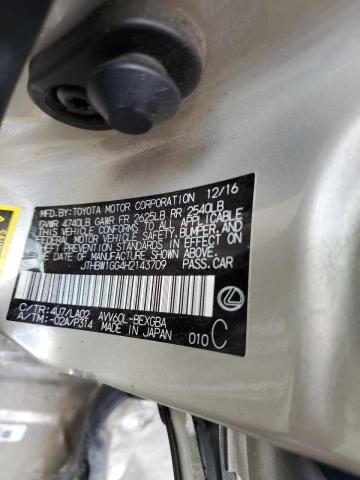 Photo 10 from auction – 2017 LEXUS ES 300H with VIN JTHBW1GG4H2143709