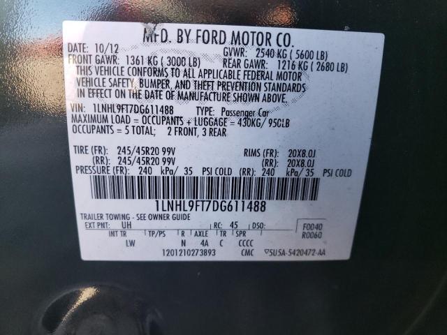 Photo 10 from auction – 2014 LINCOLN MKS with VIN 1LNHL9FT7DG611488