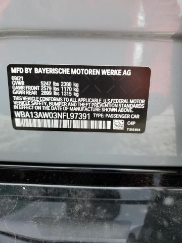 Photo 10 from auction – 2022 BMW M440XI GRA with VIN WBA13AW03NFL97391