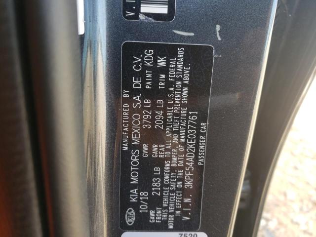 Photo 10 from auction – 2019 KIA FORTE EX with VIN 3KPF54AD2KE037761