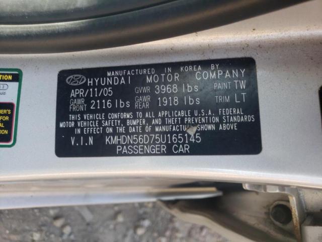 Photo 10 from auction – 2005 HYUNDAI ELANTRA GL with VIN KMHDN56D75U165145