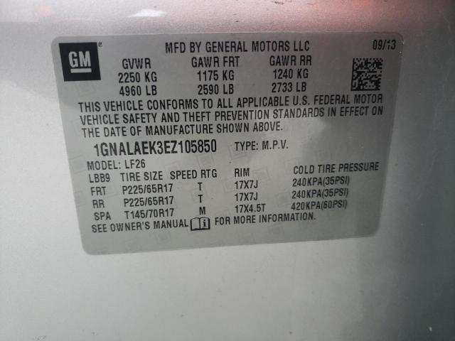 Photo 10 from auction – 2014 CHEVROLET EQUINOX LS with VIN 1GNALAEK3EZ105850