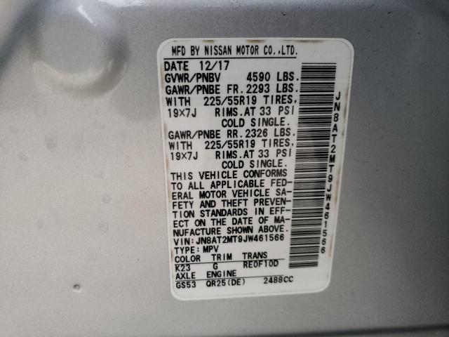 Photo 10 from auction – 2018 NISSAN ROGUE S with VIN JN8AT2MT9JW461566