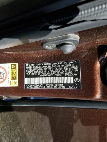 Photo 10 from auction – 2016 LEXUS ES 300H with VIN JTHBW1GG2G2108083