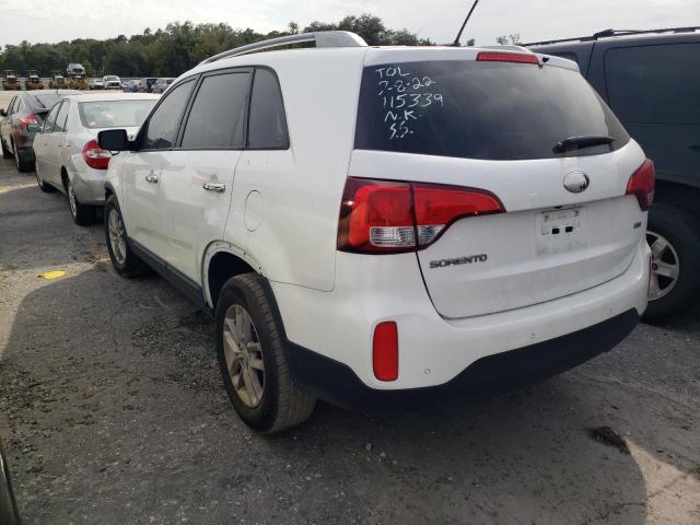Photo 3 from auction – 2015 KIA SORENTO LX with VIN 5XYKT3A63FG557671