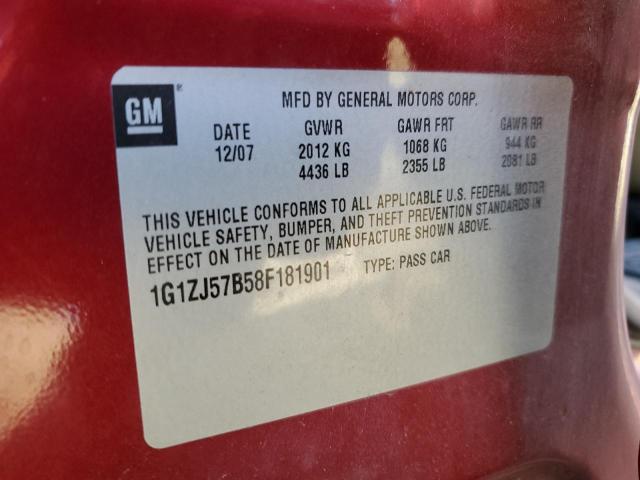 Photo 10 from auction – 2008 CHEVROLET MALIBU 2LT with VIN 1G1ZJ57B58F181901