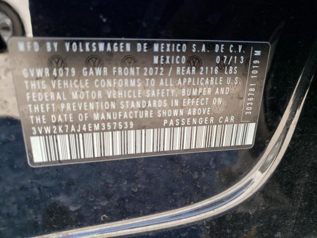 Photo 10 from auction – 2014 VOLKSWAGEN JETTA BASE with VIN 3VW2K7AJ4EM357539