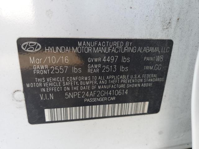 Photo 10 from auction – 2016 HYUNDAI SONATA SE with VIN 5NPE24AF2GH410614