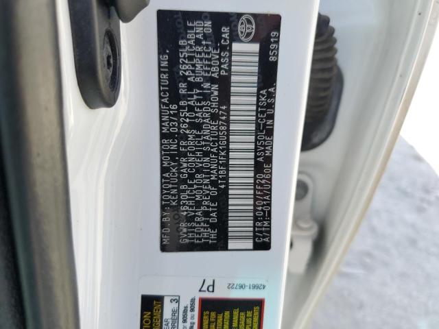 Photo 10 from auction – 2016 TOYOTA CAMRY LE with VIN 4T1BF1FK1GU587474