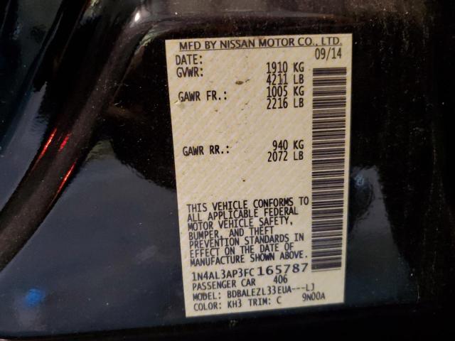 Photo 10 from auction – 2015 NISSAN ALTIMA 2.5 with VIN 1N4AL3AP3FC165787