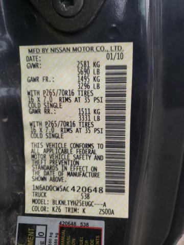 Photo 10 from auction – 2010 NISSAN FRONTIER K with VIN 1N6AD0CW5AC420648