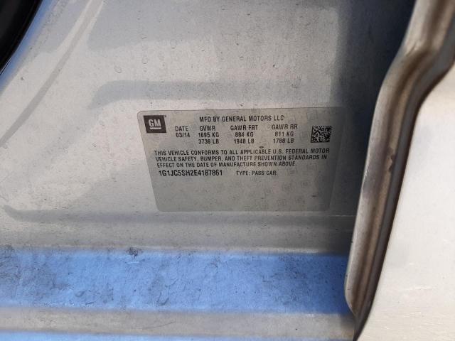 Photo 10 from auction – 2014 CHEVROLET SONIC LT with VIN 1G1JC5SH2E4187861