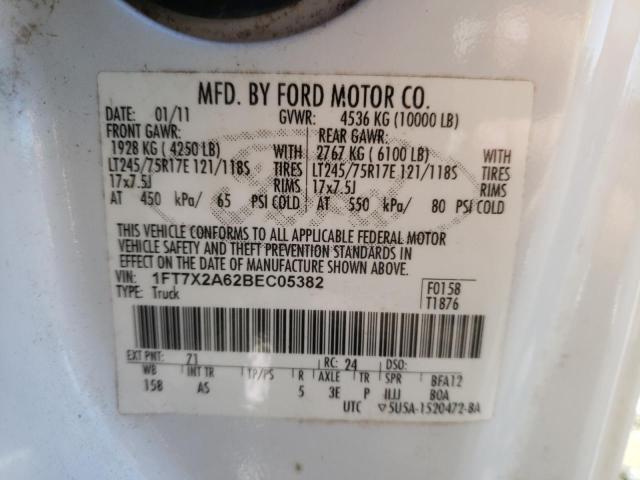 Photo 10 from auction – 2011 FORD F250 SUPER with VIN 1FT7X2A62BEC05382