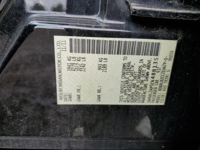 Photo 10 from auction – 2012 NISSAN ALTIMA BAS with VIN 1N4AL2AP5CN488135