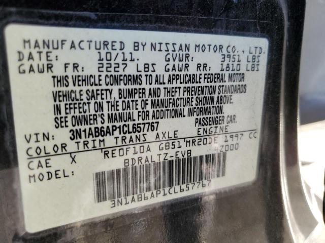 Photo 10 from auction – 2012 NISSAN SENTRA 2.0 with VIN 3N1AB6AP1CL657767