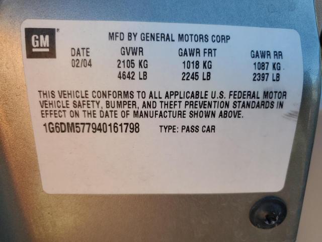Photo 10 from auction – 2004 CADILLAC CTS with VIN 1G6DM577940161798