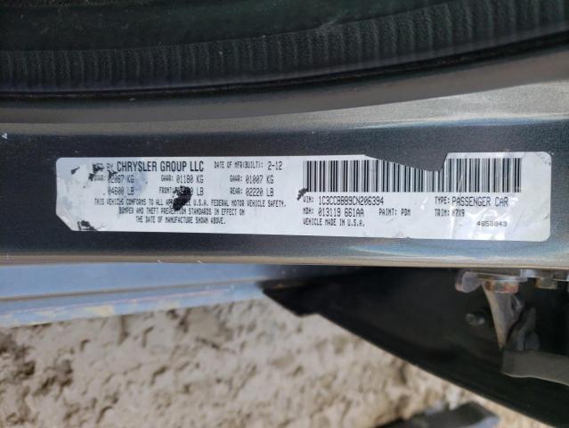 Photo 10 from auction – 2012 CHRYSLER 200 TOURIN with VIN 1C3CCBBB9CN206394