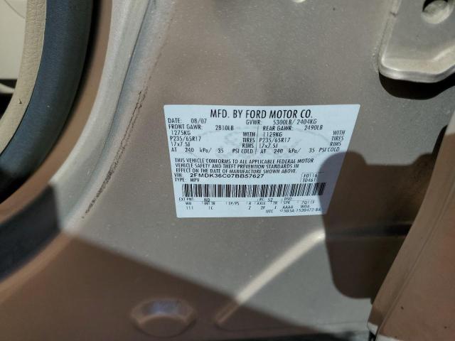 Photo 10 from auction – 2007 FORD EDGE SE with VIN 2FMDK36C07BB57627