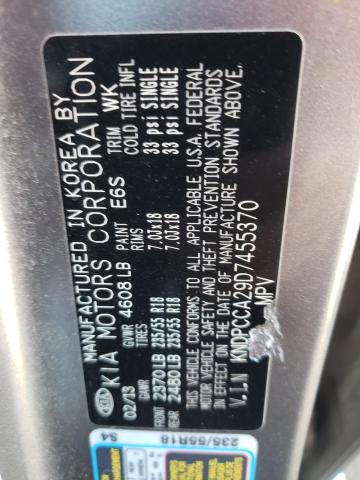 Photo 10 from auction – 2013 KIA SPORTAGE E with VIN KNDPCCA29D7455370