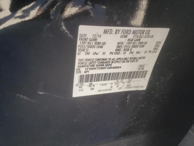 Photo 10 from auction – 2015 FORD EXPLORER X with VIN 1FM5K7D86FGB48884