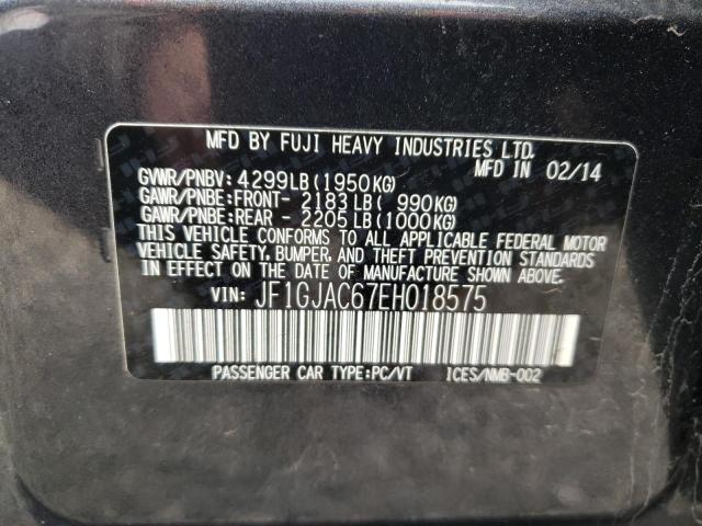 Photo 10 from auction – 2014 SUBARU IMPREZA PR with VIN JF1GJAC67EH018575
